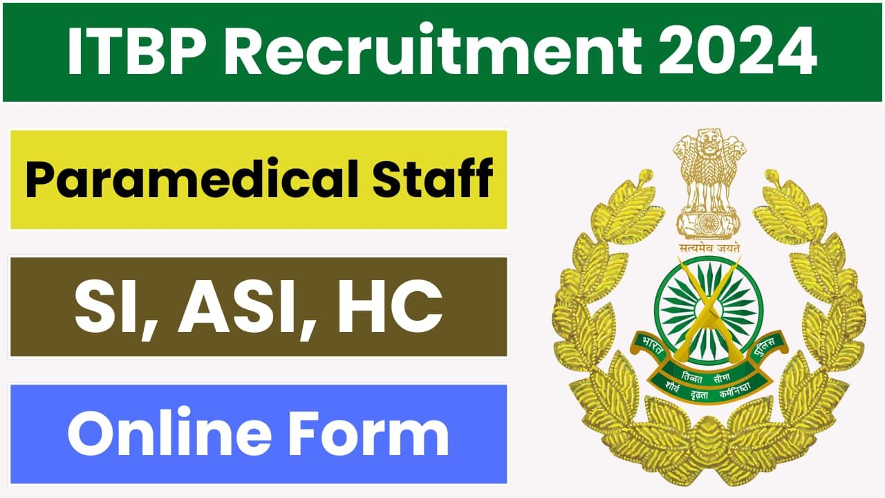 ITBP Recruitment 2024 Sai Vikram Academy