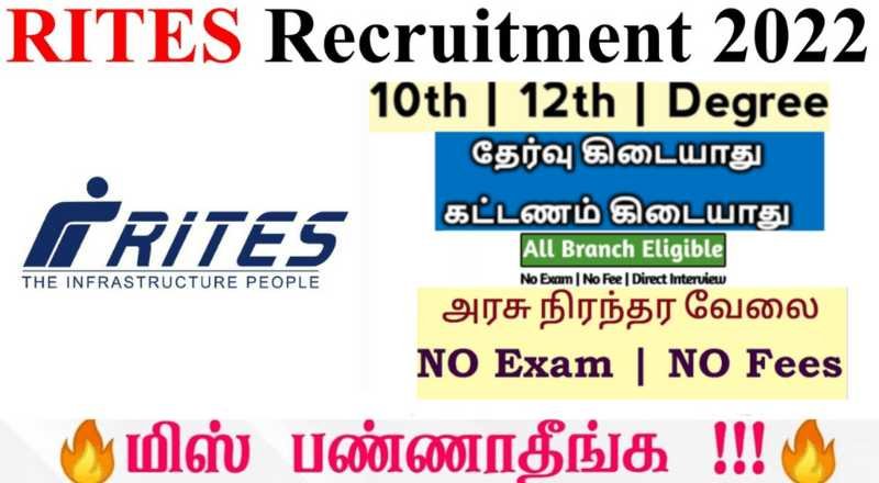 RITES Recruitment Junior Manager 2023 Sai Vikram Academy