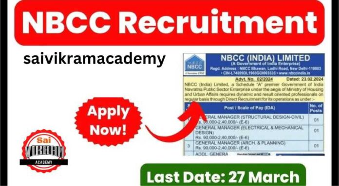 NBCC Recruitment 2024