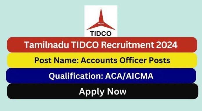 TIDCO Recruitment 2024 