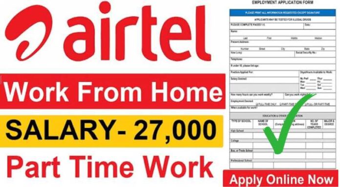 Airtel Part time Telecalling Job 2024