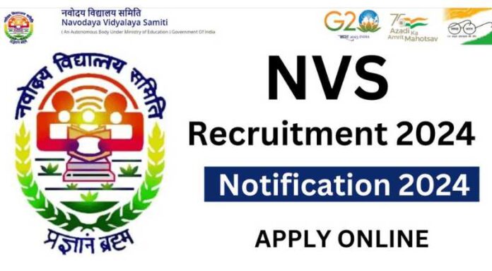 Central Govt NVS Recruitment 2024