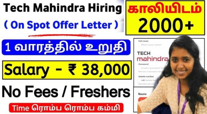 Tech Mahindra Bulk WFH Jobs 2024