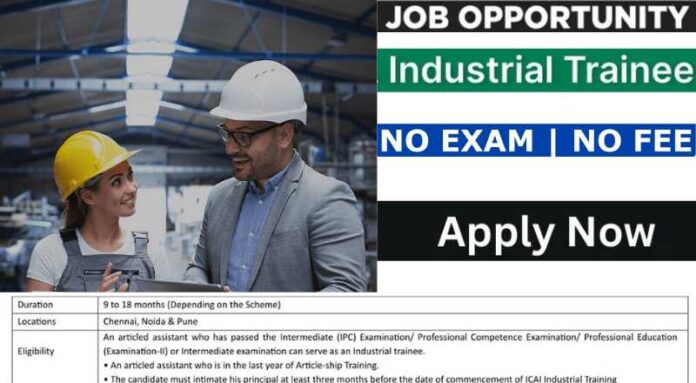 Industrial Trainee Job 2024