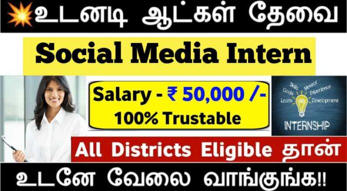 Social Media Interns Remote Job
