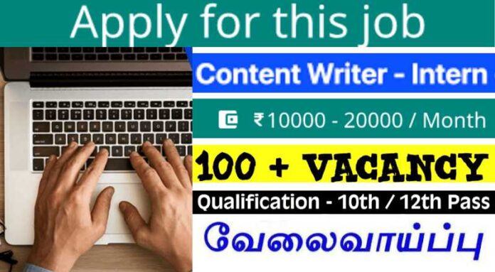 Content Writer Intern Job 2024