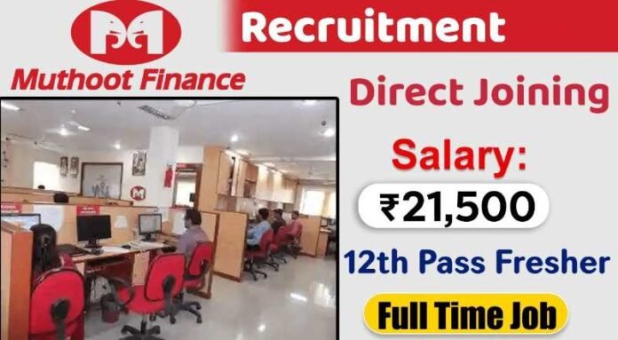 Muthoot Finance Accounts Executive Job 2024