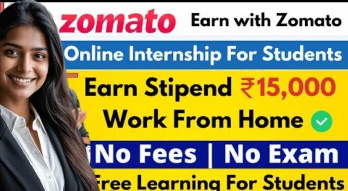 Zomato Internship Job 2024