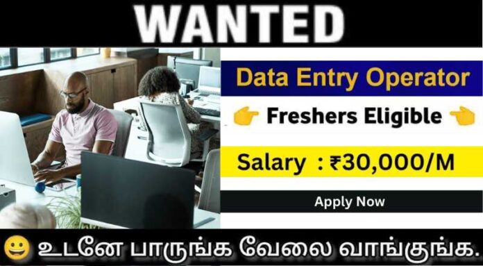 Data Entry Operator Job 2024