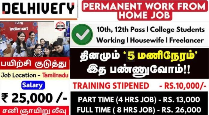 Delhivery Executive Work From Home