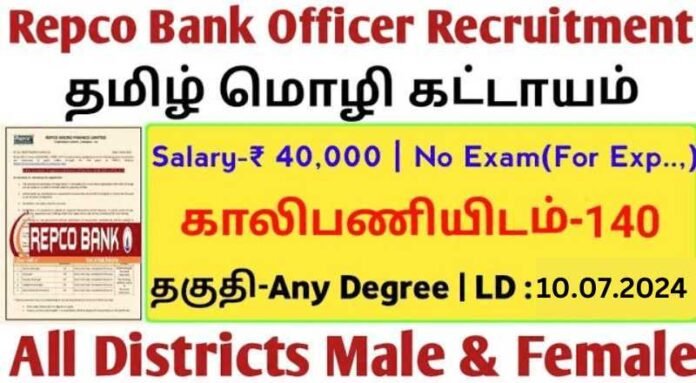 Repco Bank Recruitment 2024