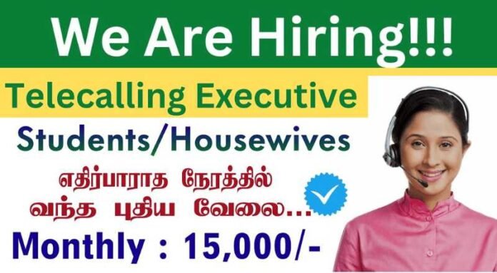 Tele Calling Executive Job 2024