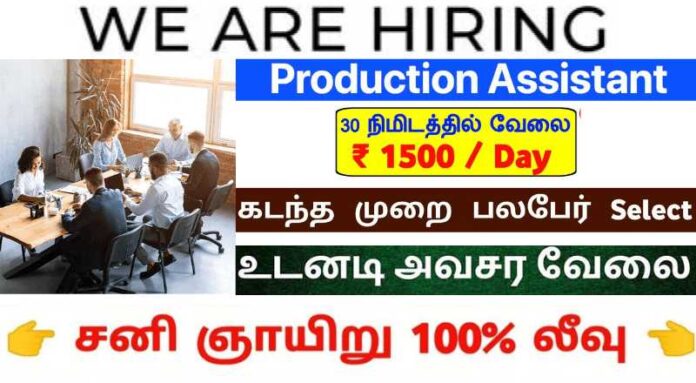 Production Assistant Job 2024