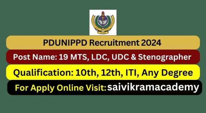 PDUNIPPD Recruitment 2024