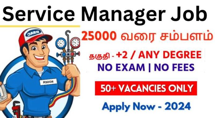 Service Manager Job 2024