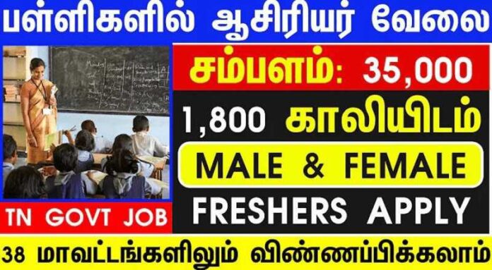 Adi Dravidar School Chennai Recruitment 2024