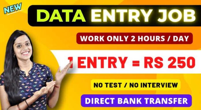 Data Entry Operator Job 2024