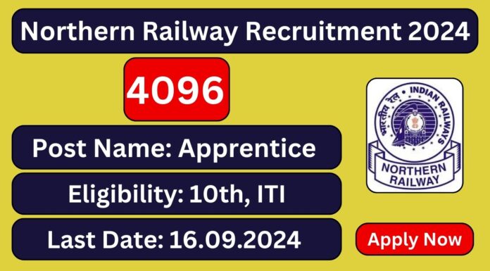 Northern Railway Recruitment 2024