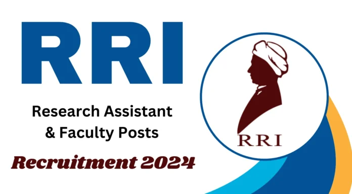 RRI Recruitment 2024