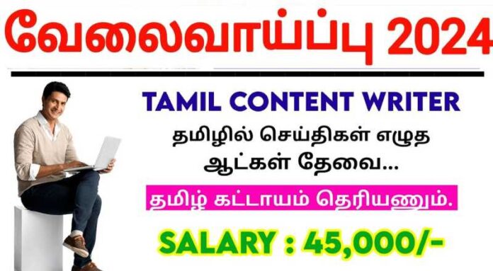 Content Writer Job 2024