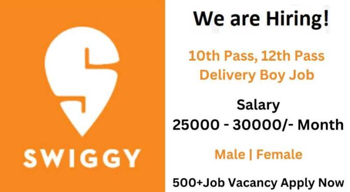 Swiggy Delivery Executive Job 2024