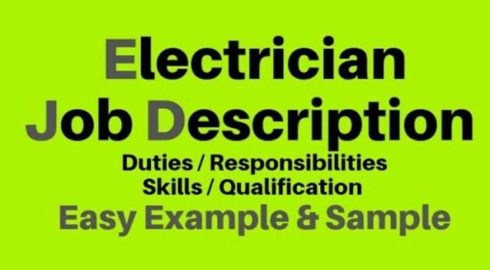 Electrician Job 2024