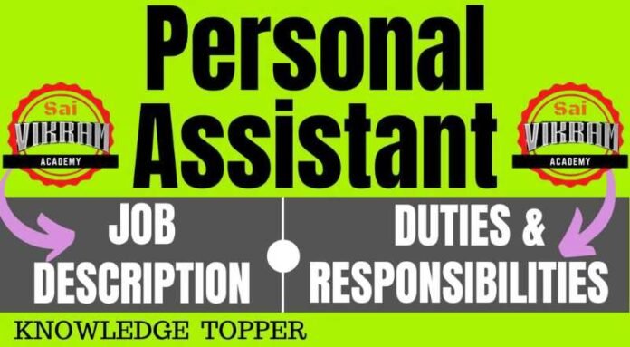 Personal Assistant Job 2024