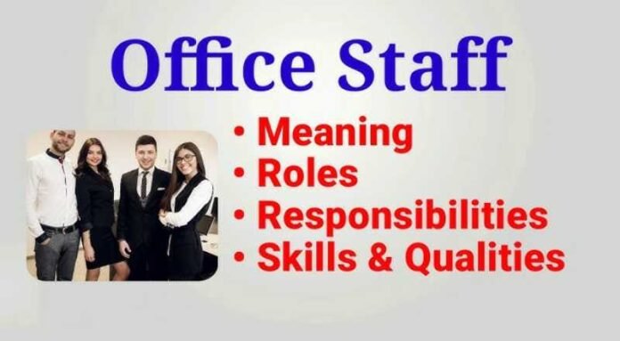 Office Staff Job 2024