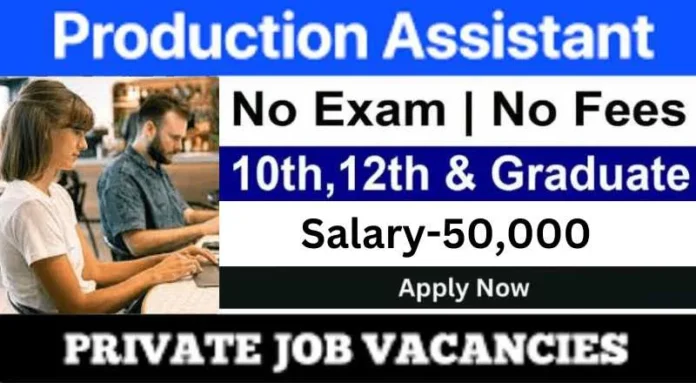 Production Assistant Job 2024