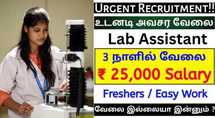 Lab Assistant Job 2024