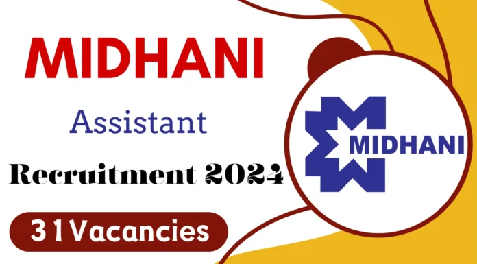 MIDHANI Recruitment 2024