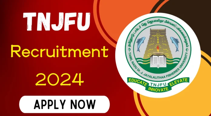 TNJFU Chennai JRF Recruitment 2024