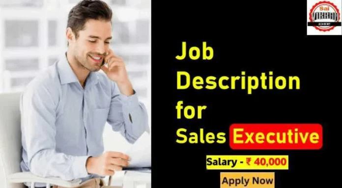 Sales Executive Job 2024