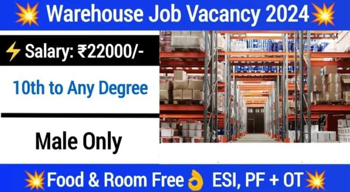 Warehouse Assistant Job 2024