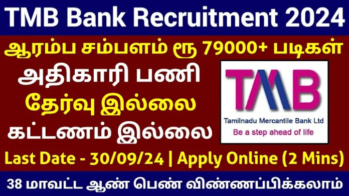 TMB Bank Recruitment 2024