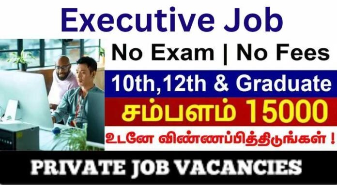 Executive Job In Krishnagiri