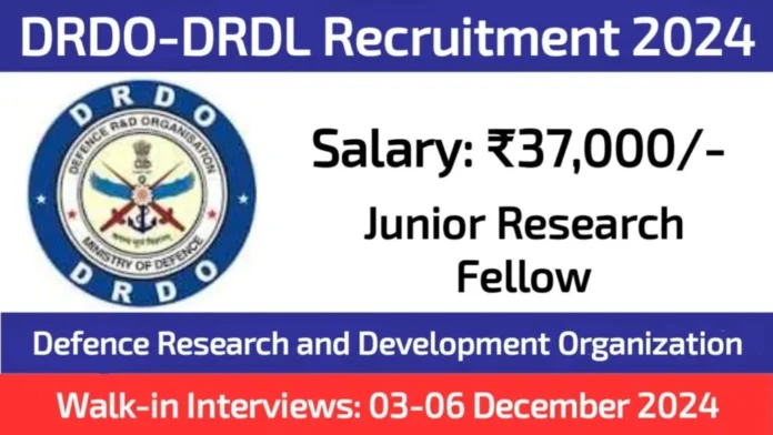 DRDO DRDL Recruitment 2024