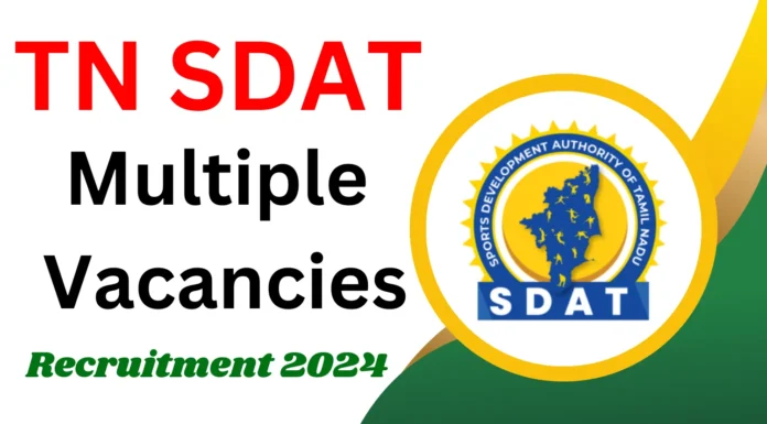 TN SDAT Assistant Coach Recruitment 2024