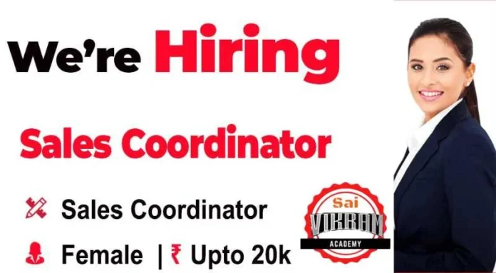 Sales Coordinator Job In Coimbatore