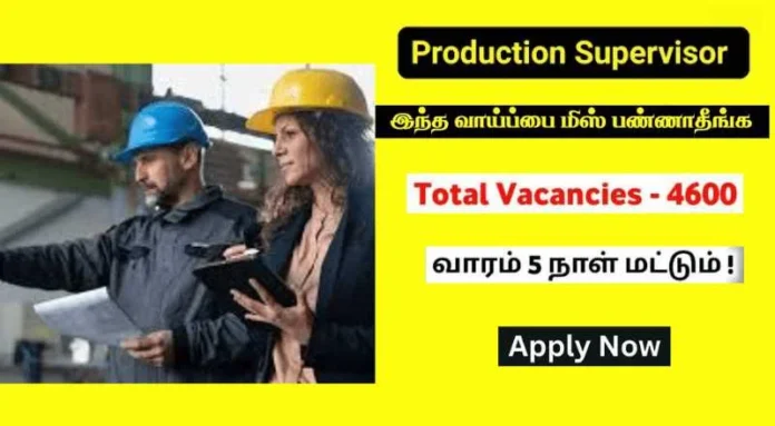 Production Supervisor Job 2024