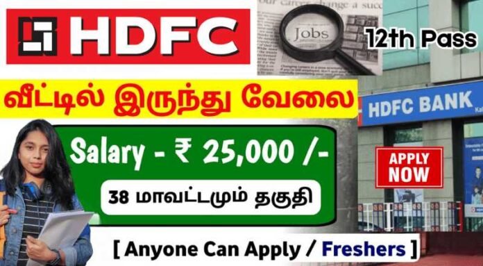 HDFC Bank Work From Home Jobs 2025