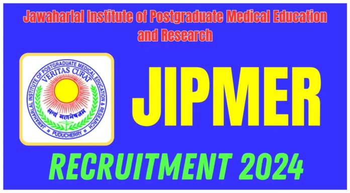 JIPMER Puducherry Research Scientist Recruitment 2024