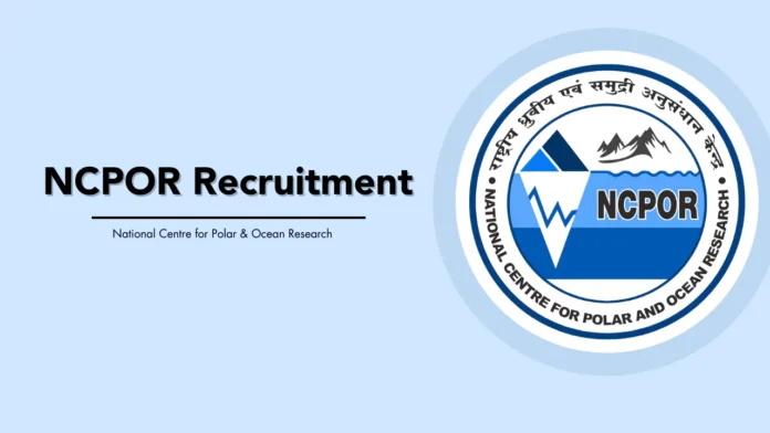 NCPOR Recruitment 2024