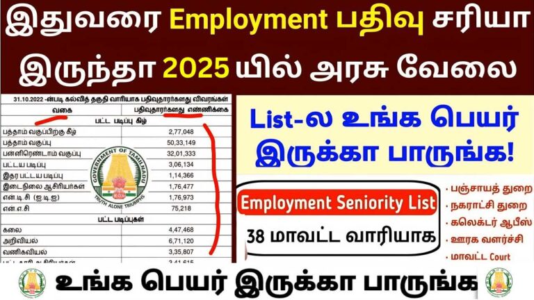 TN Employment Registration List Out Now 2025