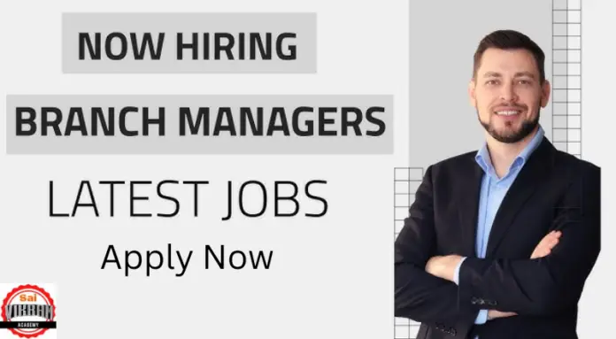 Branch Manager Job In Dindigul