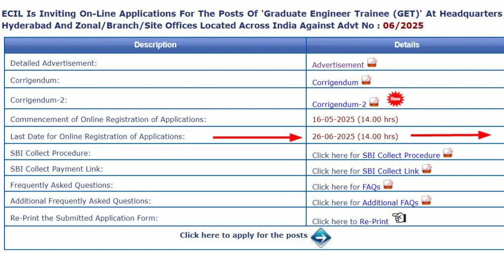 ECIL GET 80 Graduate Trainee Recruitment 2025